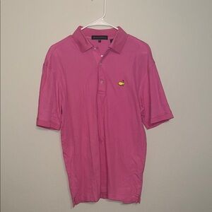 Augusta National Masters Classic Pink Polo Shirt with Embroidered Emblem BB